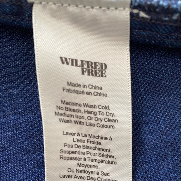 Aritzia Wilfred Free Nori Denim Dress Size XXS - Picture 10 of 12